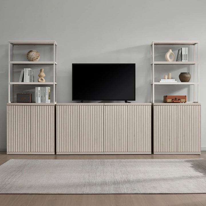 Stria Bookshelf, 2 Doors, Set of 2