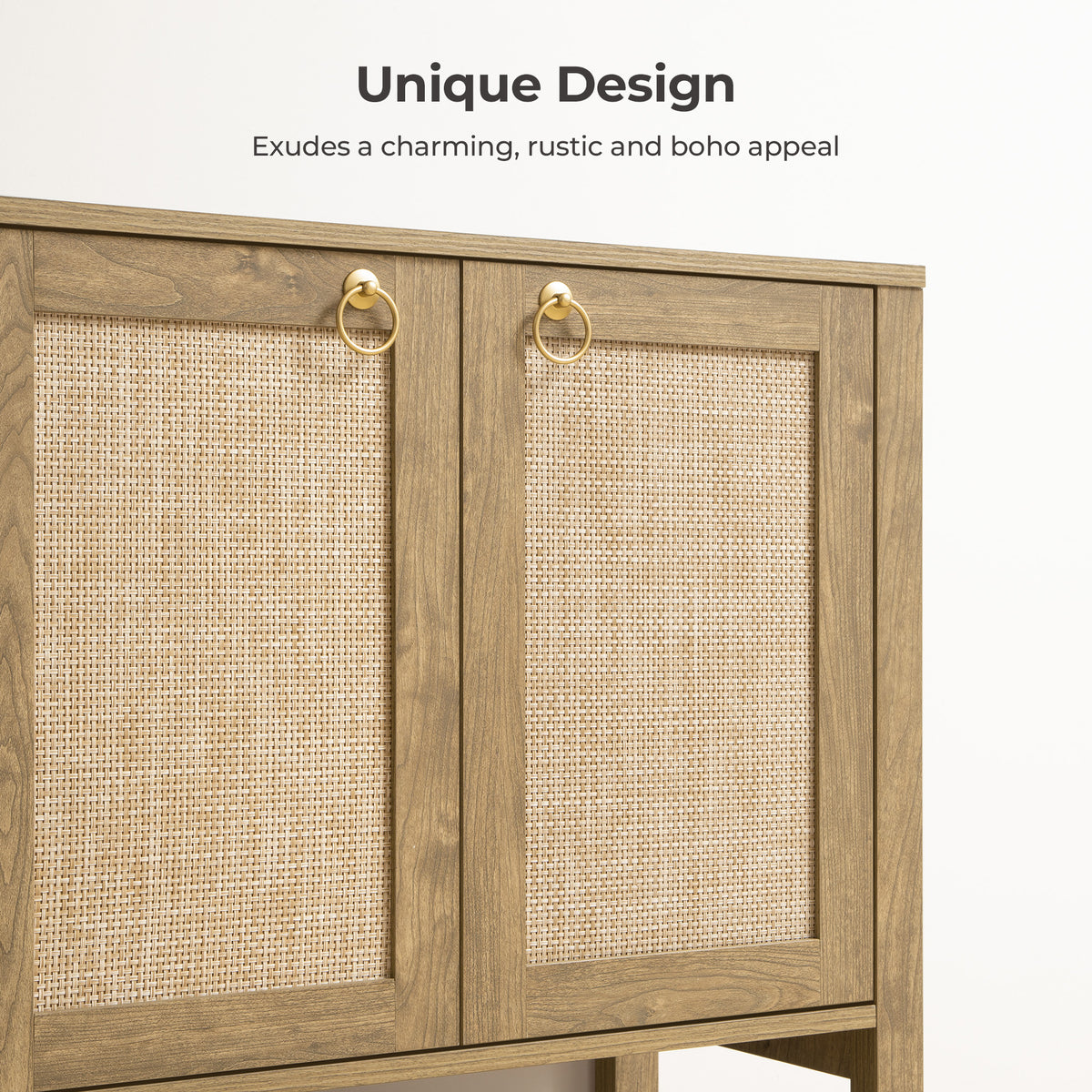 Terra 4 Doors Sideboard and 3 Drawers Nightstands Set