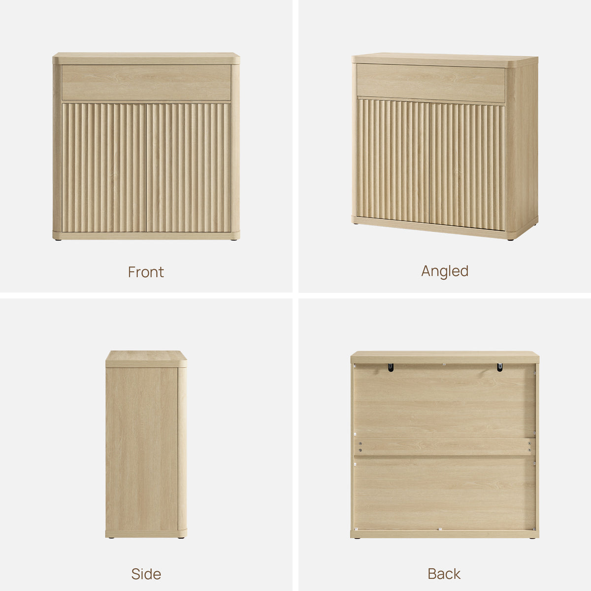 Cas Modern Buffet Cabinet with Storage, Set of 2
