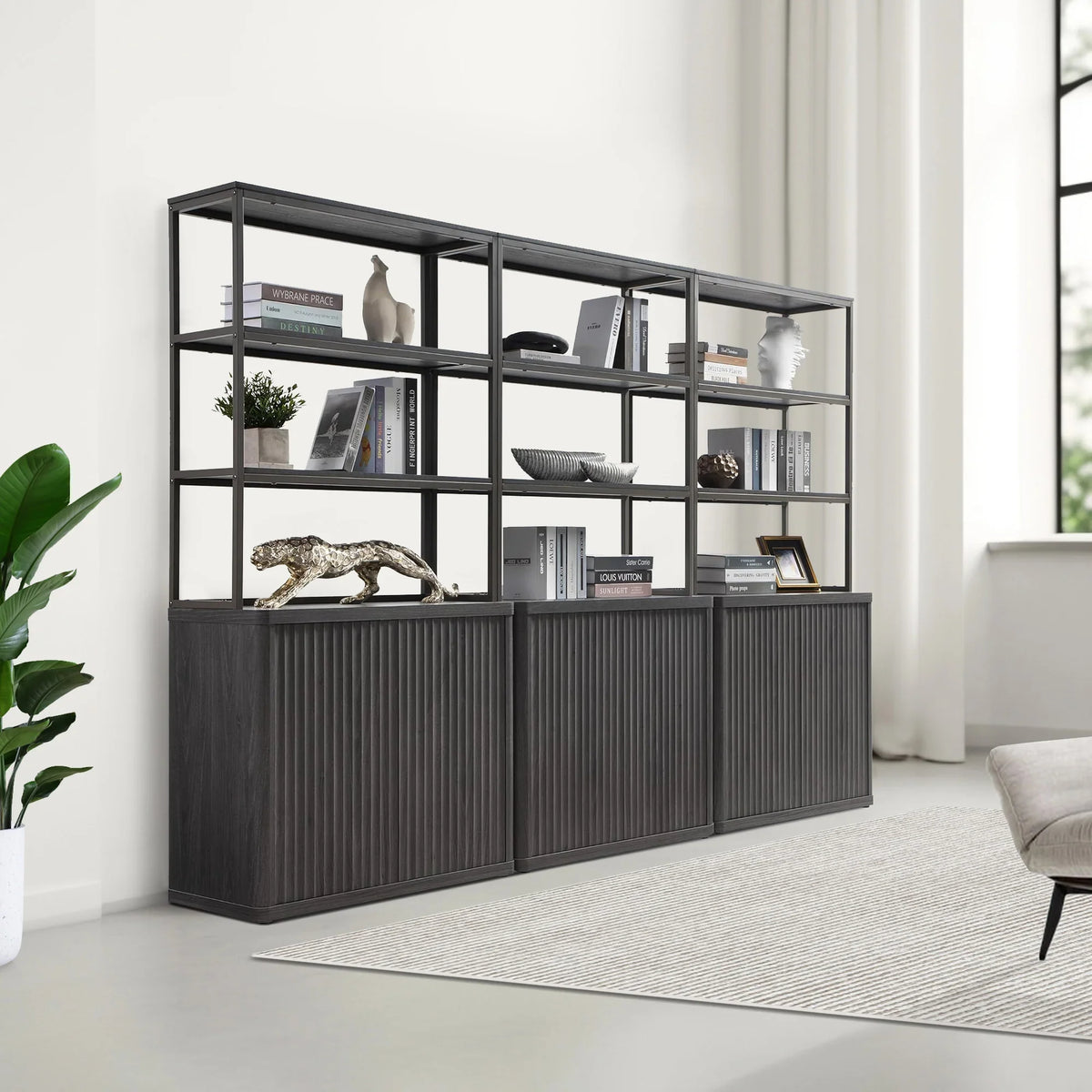 Cas Black Bookshelf