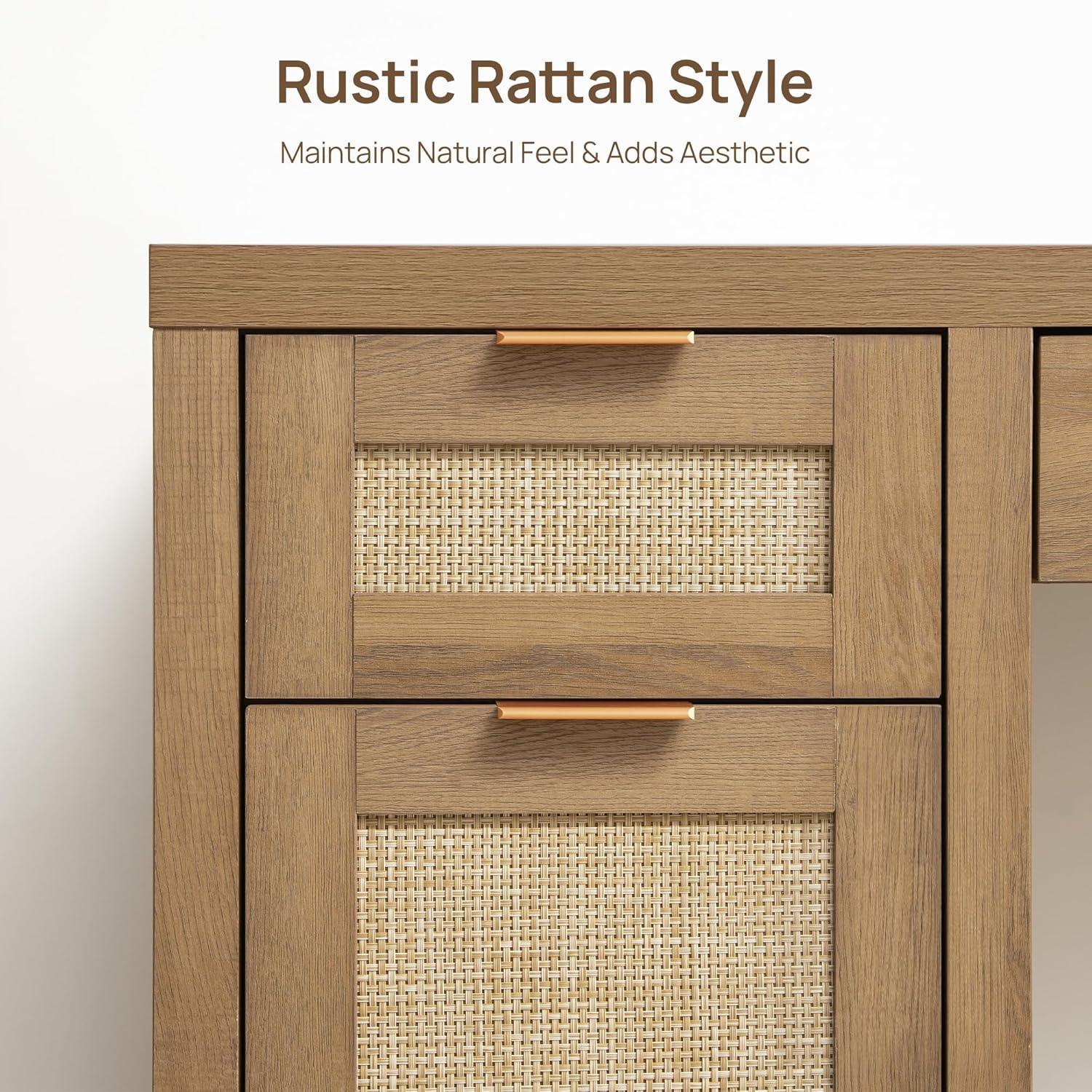 Savanna Modern Vanity Table with Doors