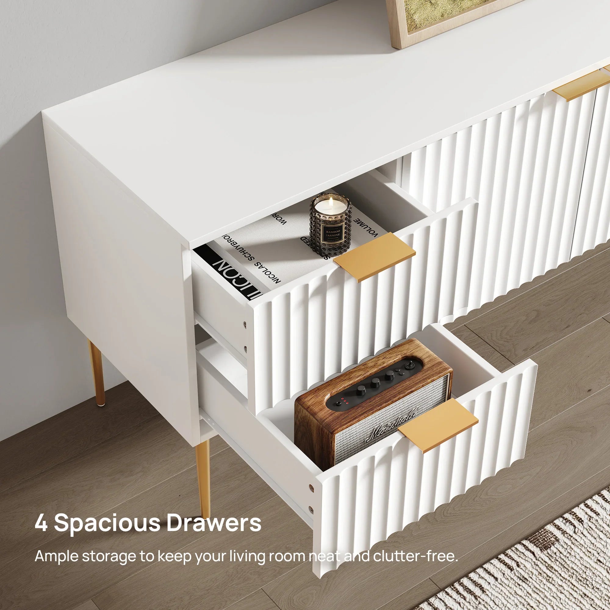 Opus TV Stand, Large Capacity Unit