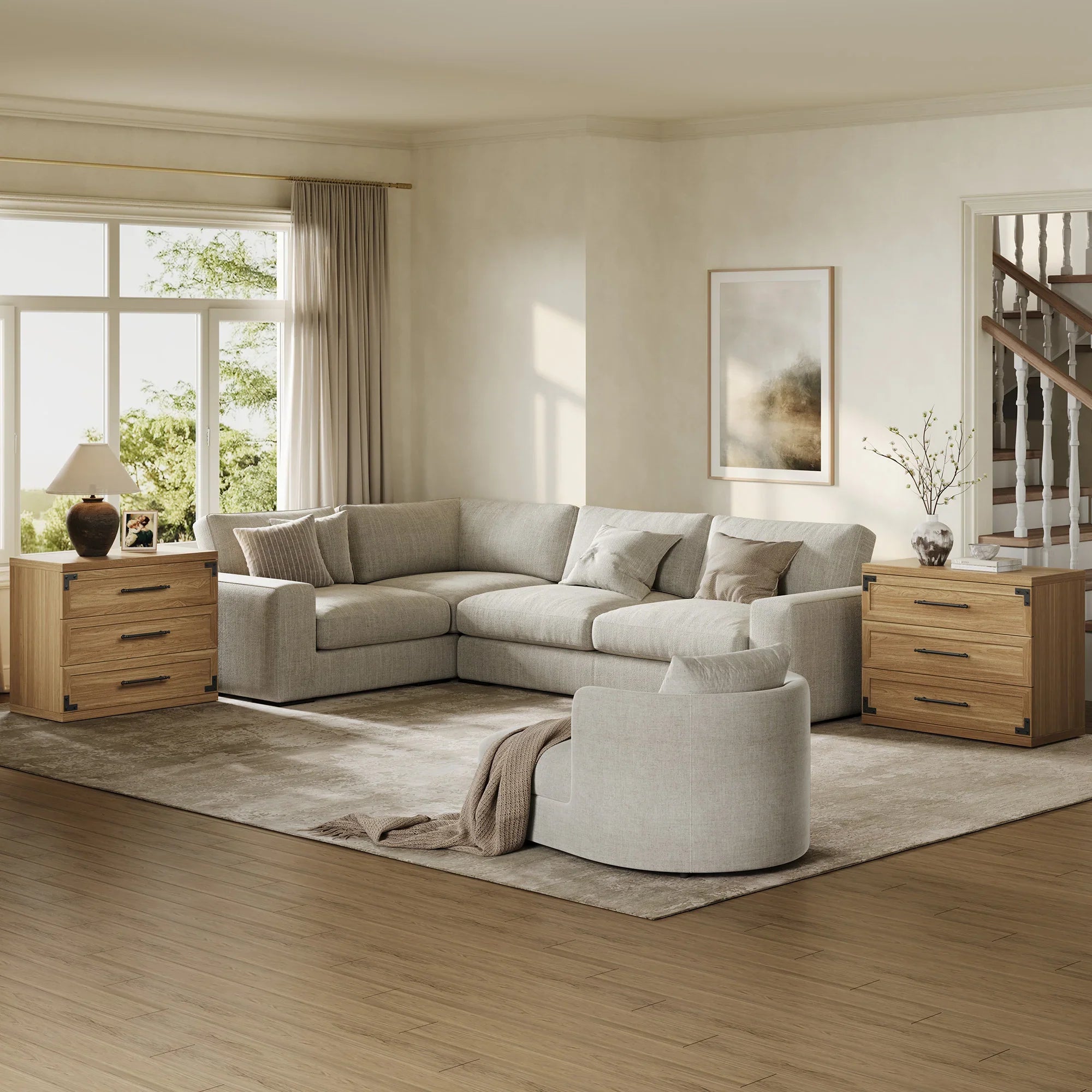 Willow Dresser and Nightstands Set