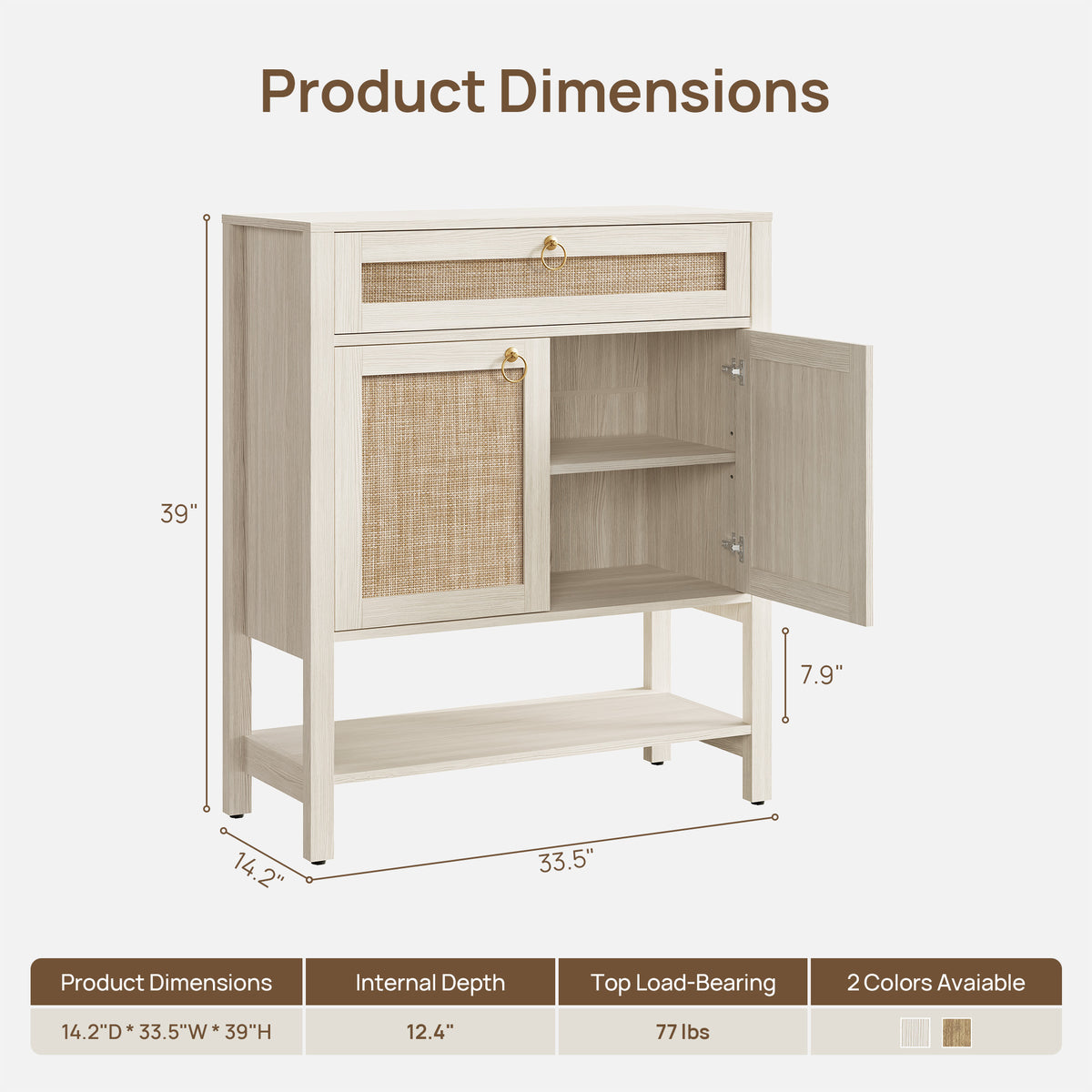 Terra Modern Sideboard Cabinet, Set of 3