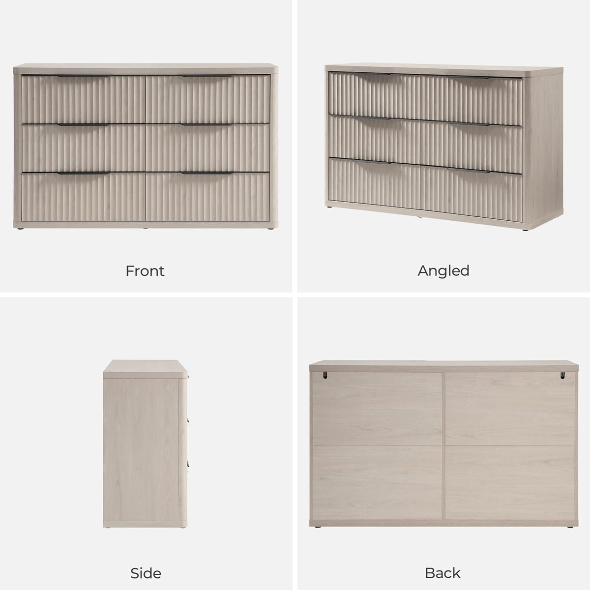 Cas Dresser, 6 Drawers, Set of 2
