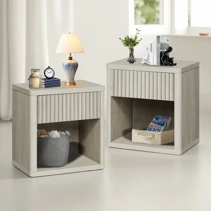 Cas Night Stand with Storage