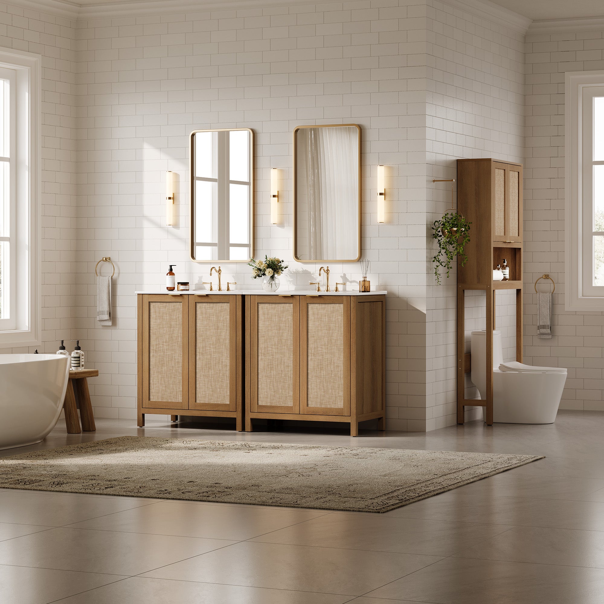 Savanna Vanity Cabinet with Sink and Storage