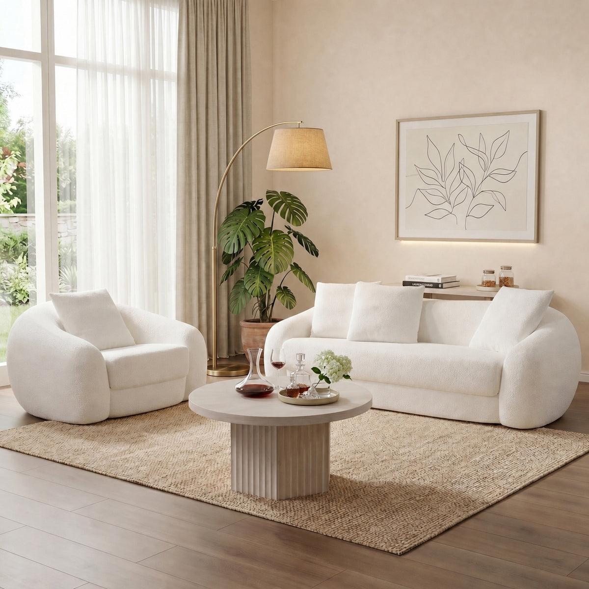 Nimbus White Sofa Couch