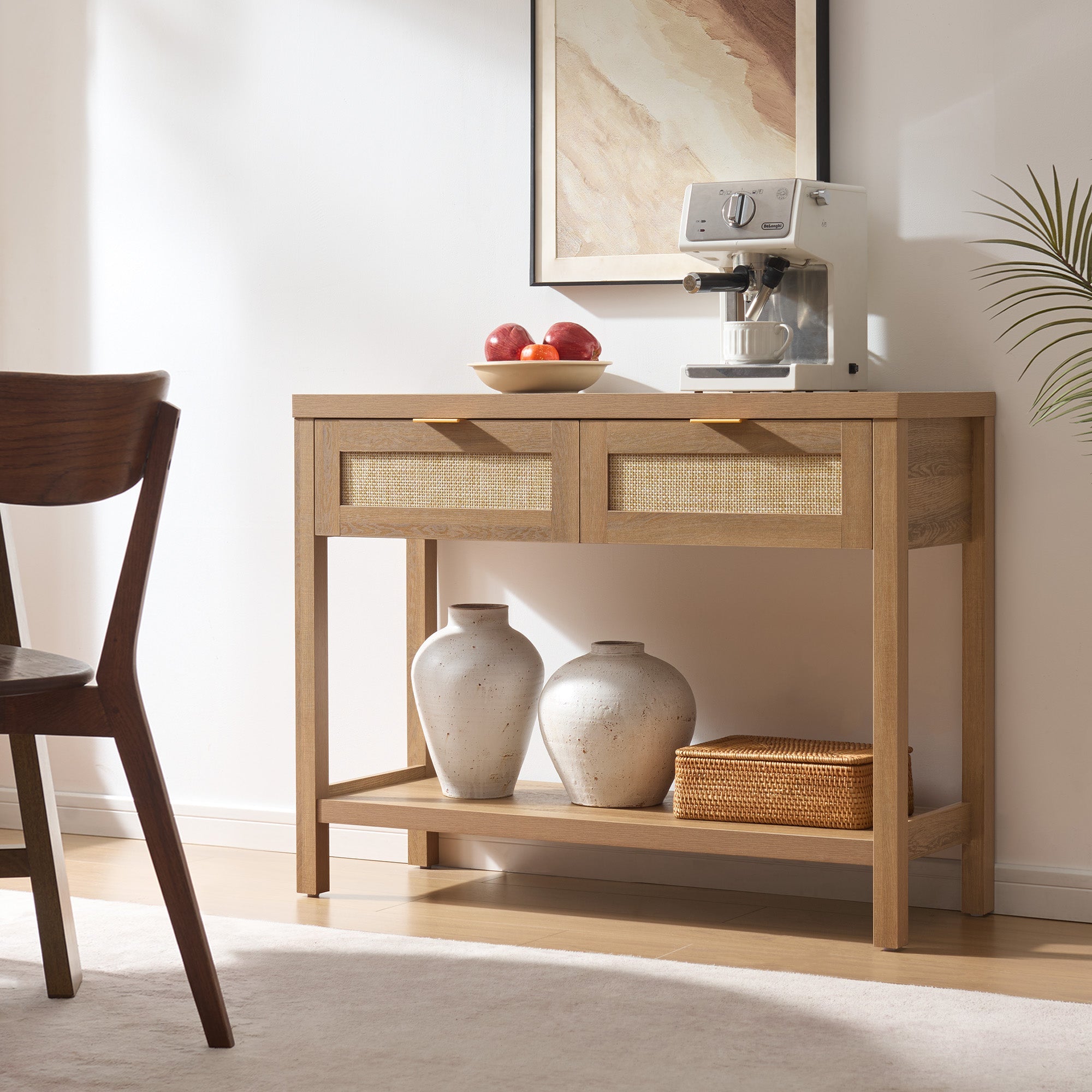 Savanna Boho Console Table with Storage, 39'' Wide