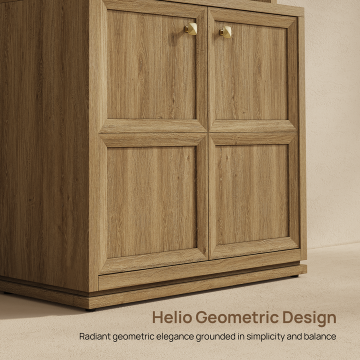 Helio 3-Tier Arched Bookcase, 81-Inch Tall