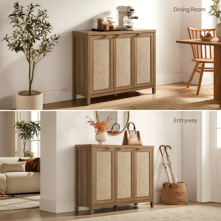 Savanna Rattan Sideboard with 3 Doors