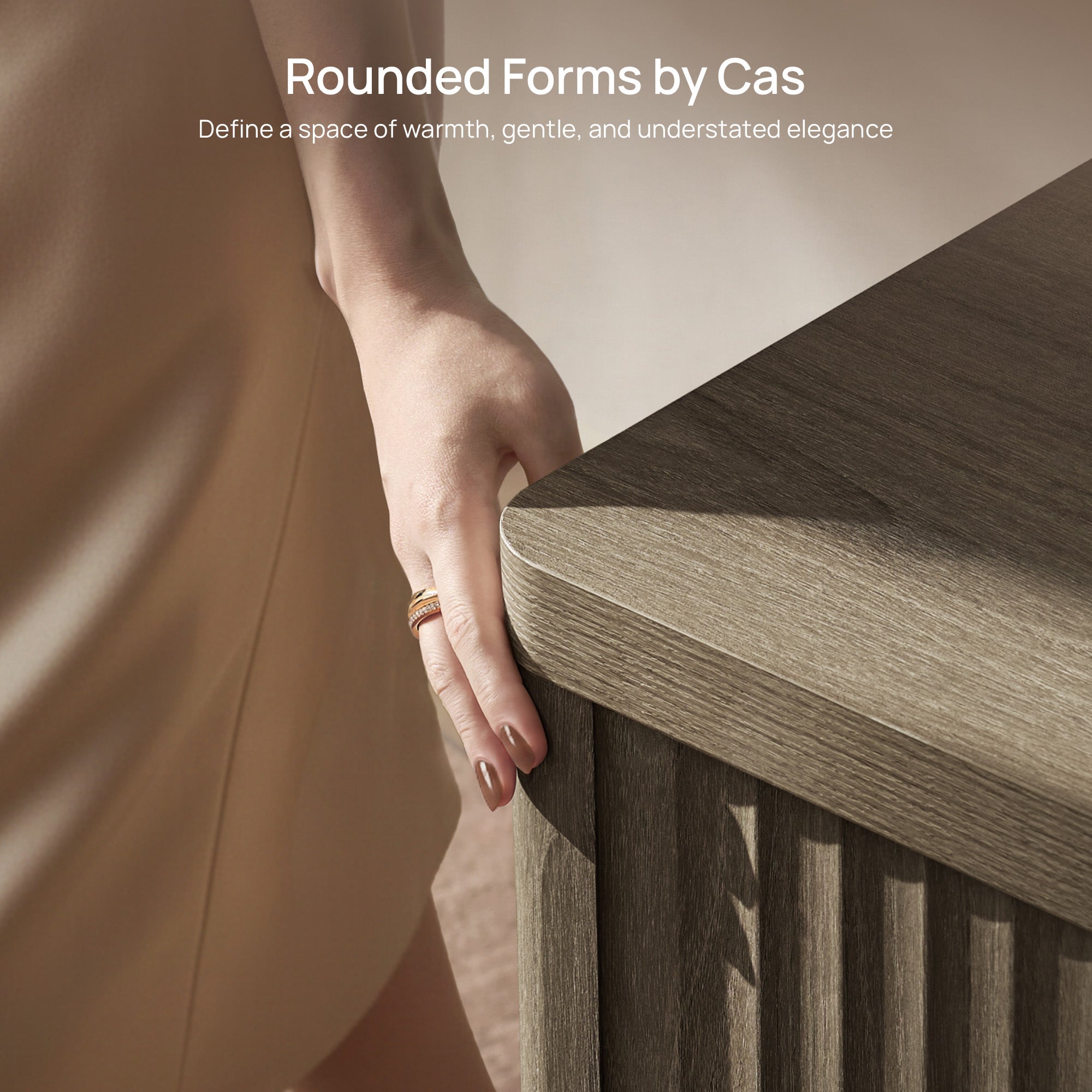 Cas Nightstand with 2 Drawers