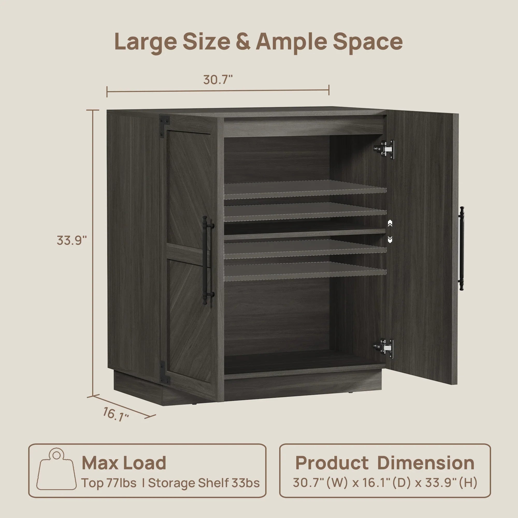 Willow Sideboard Buffet with Doors