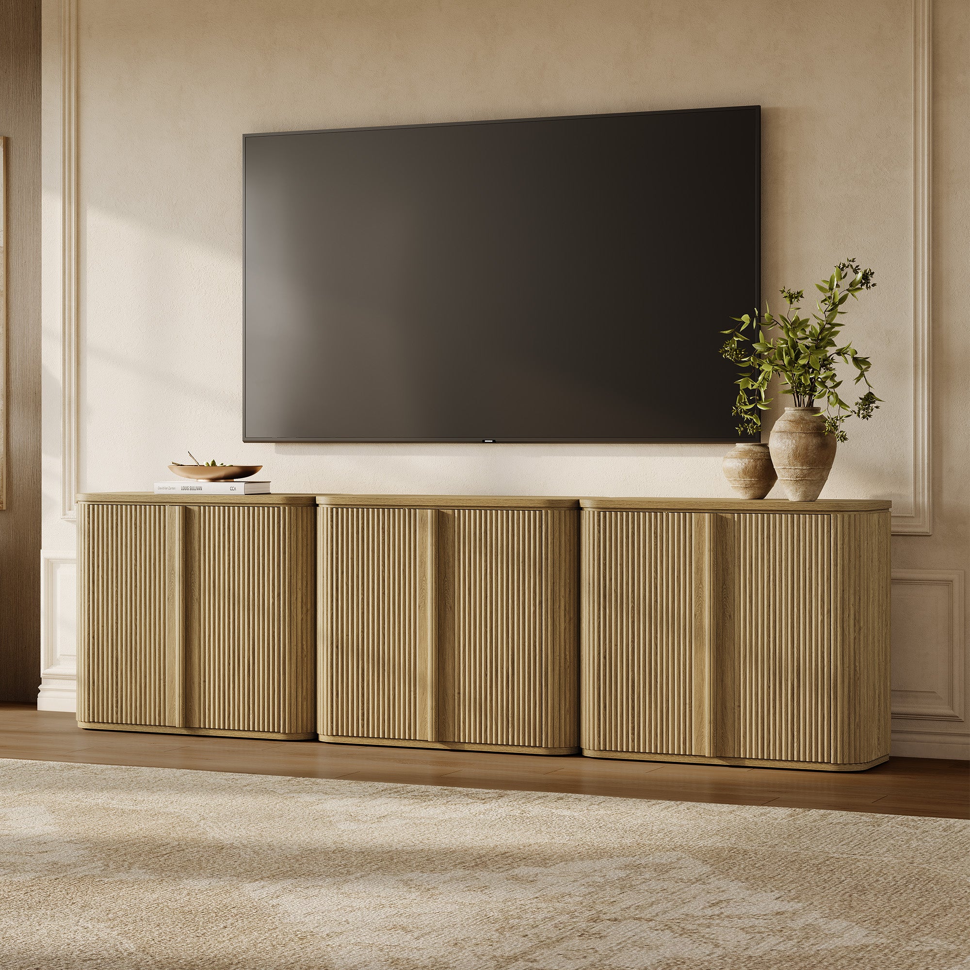 Ripple 2-Door Sideboard with Curved Edges