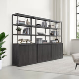 Cas Black Bookshelf, Set of 3