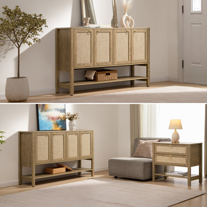 Terra TV Stand with 4 Doors, 55'' Wide