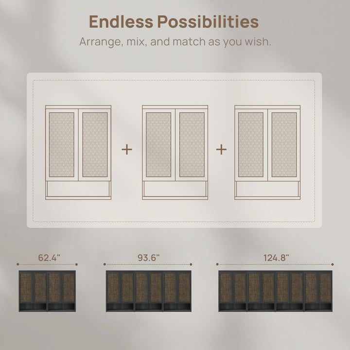 Zura Shoe Storage Cabinet with 2 doors