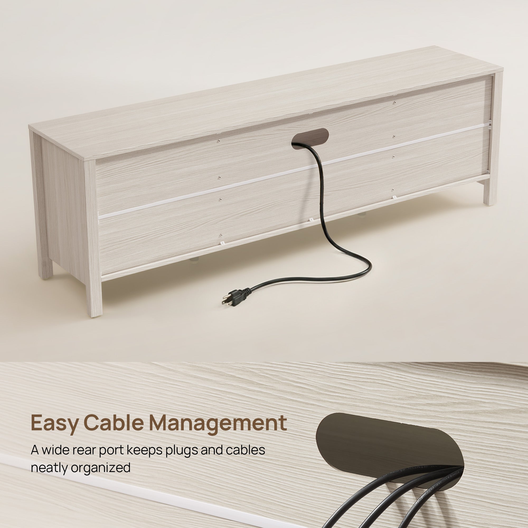 Terra TV Console with Cable Management