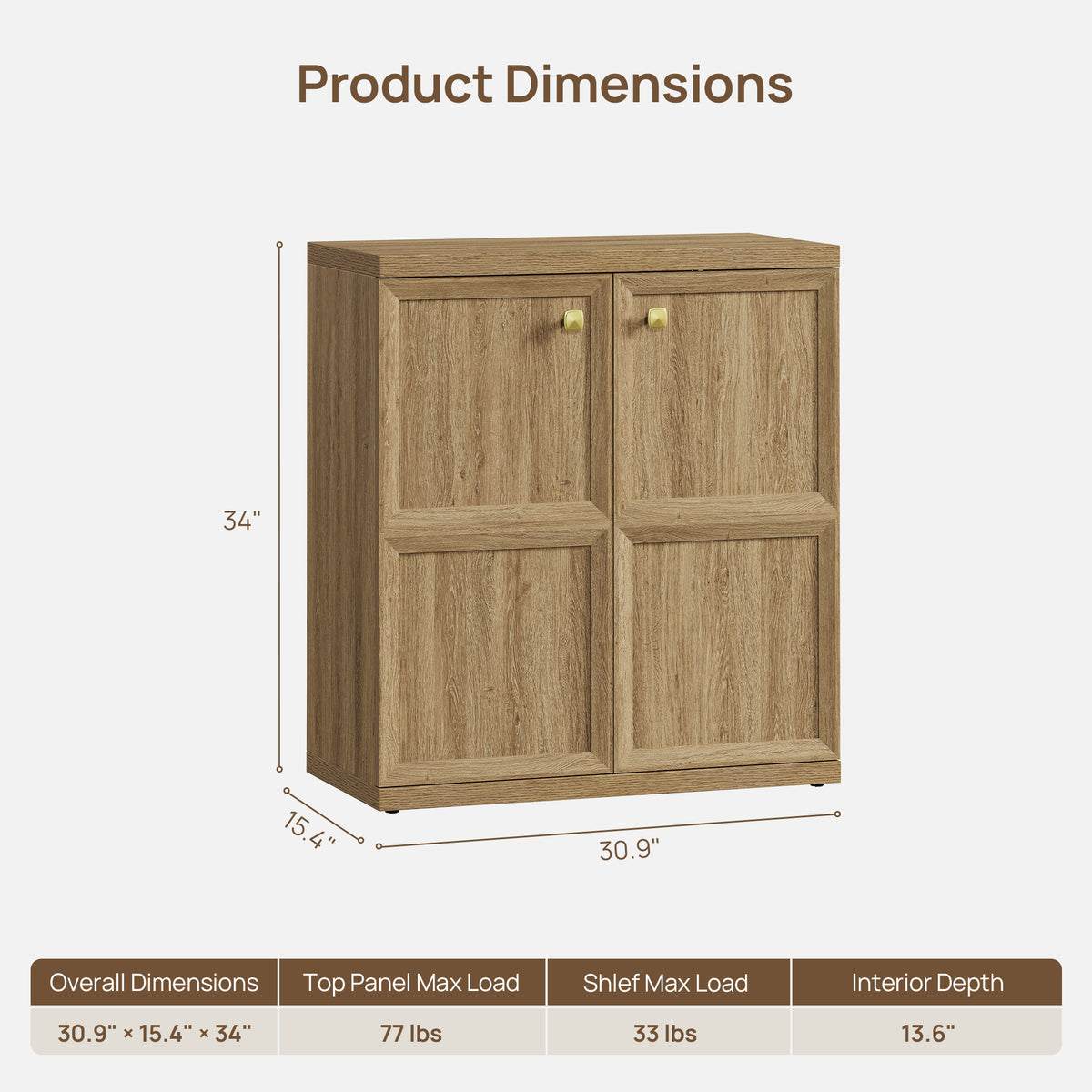 Helio 2-Door Sideboard, Sectional Design