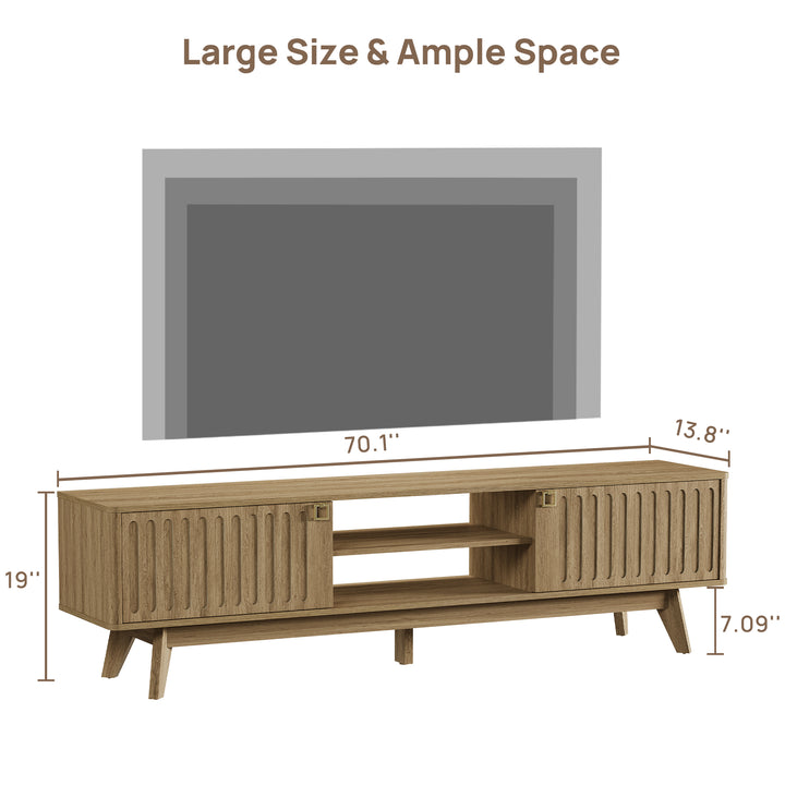 Domus 70 Inch TV Stand with Storage