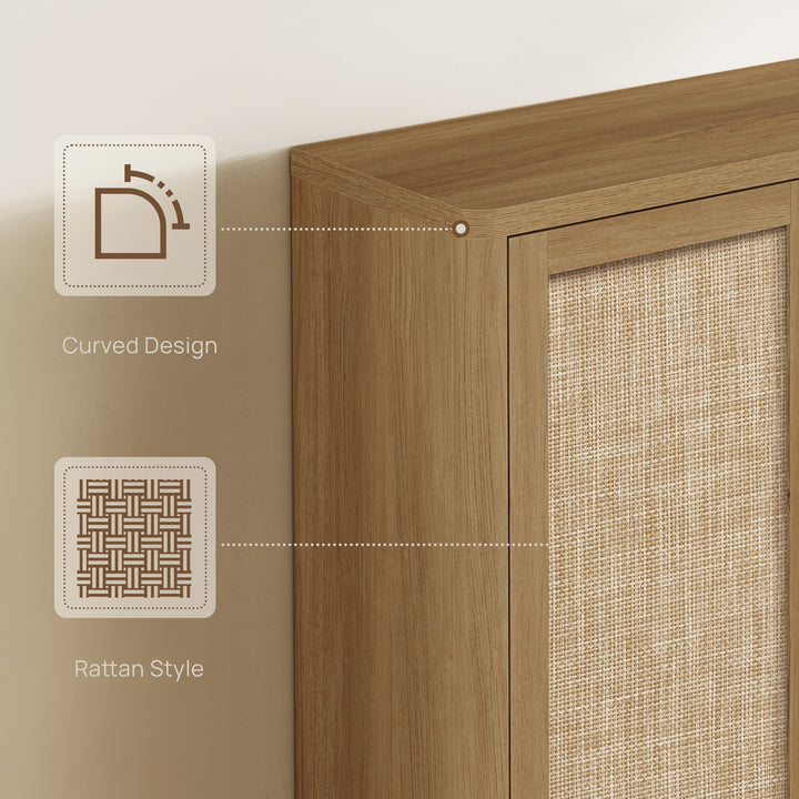 Zura 50-Pair Shoe Cabinet with 4 Doors