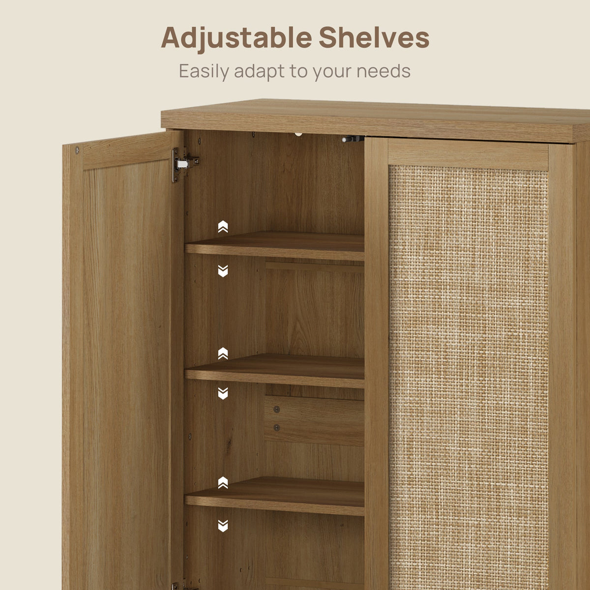 Zura 5-Tier Shoe Storage Cabinet, 44.5-Inch Tall