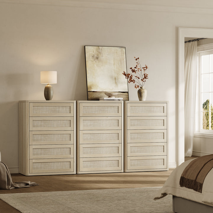 Zura Modern Dresser with 5 Drawers