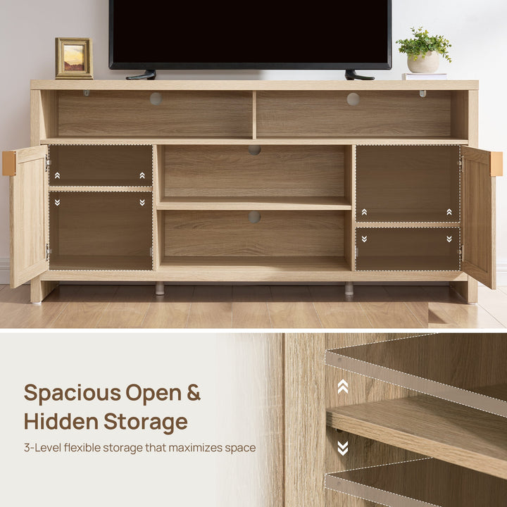 Savanna 65Inch TV Console with Cable Management