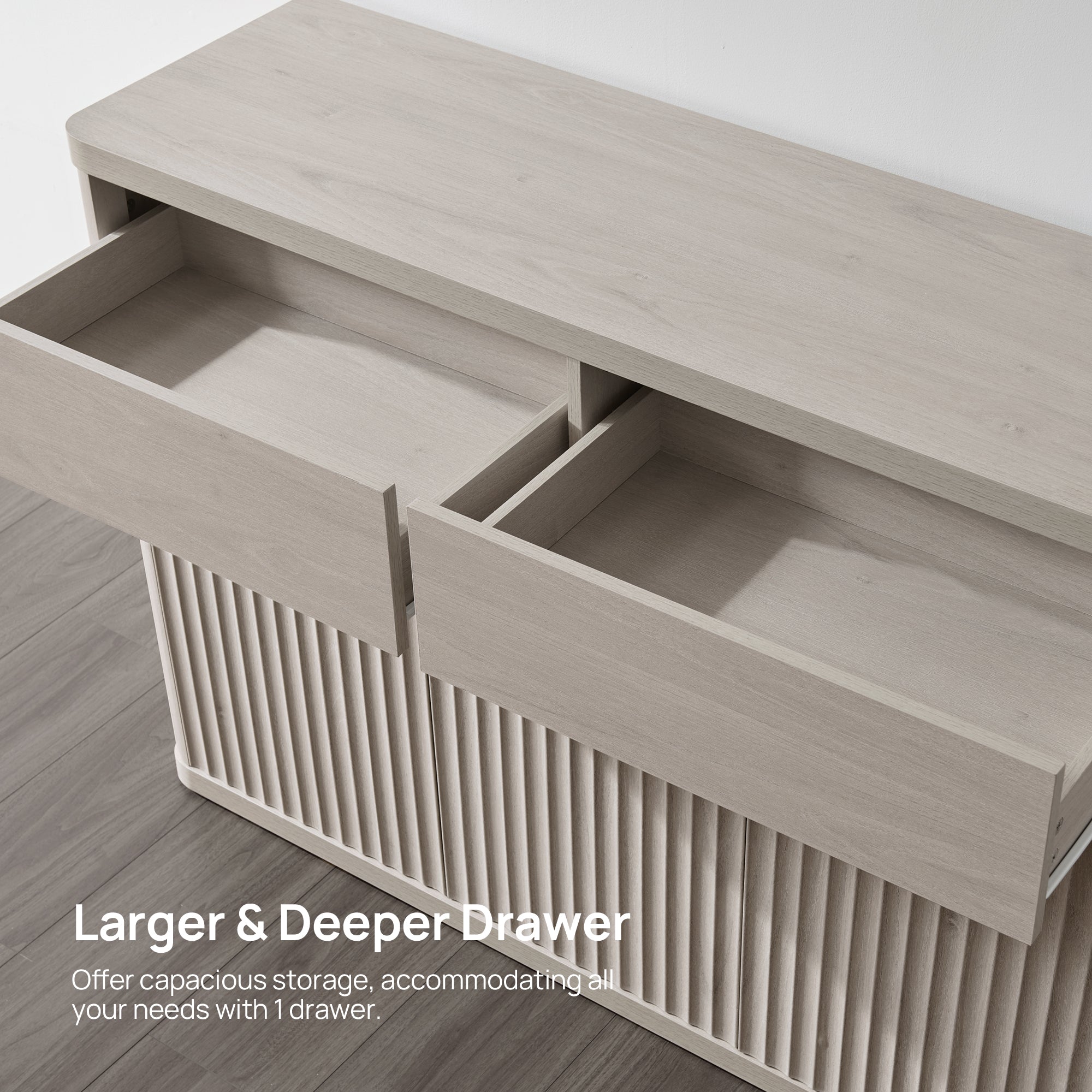 Cas Sideboard Cabinet, Fluted Style