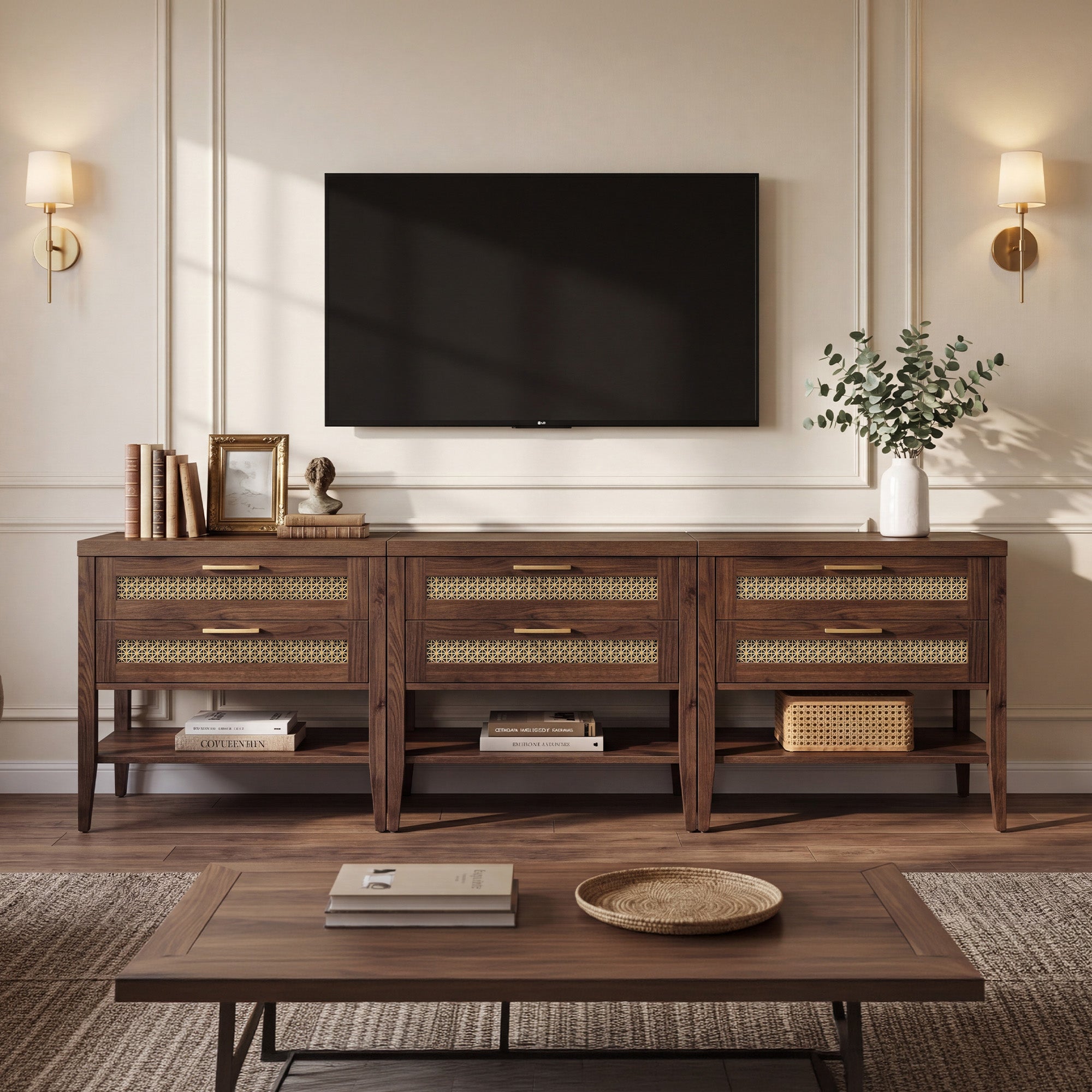 Andy Nightstand Set With 2 Doors