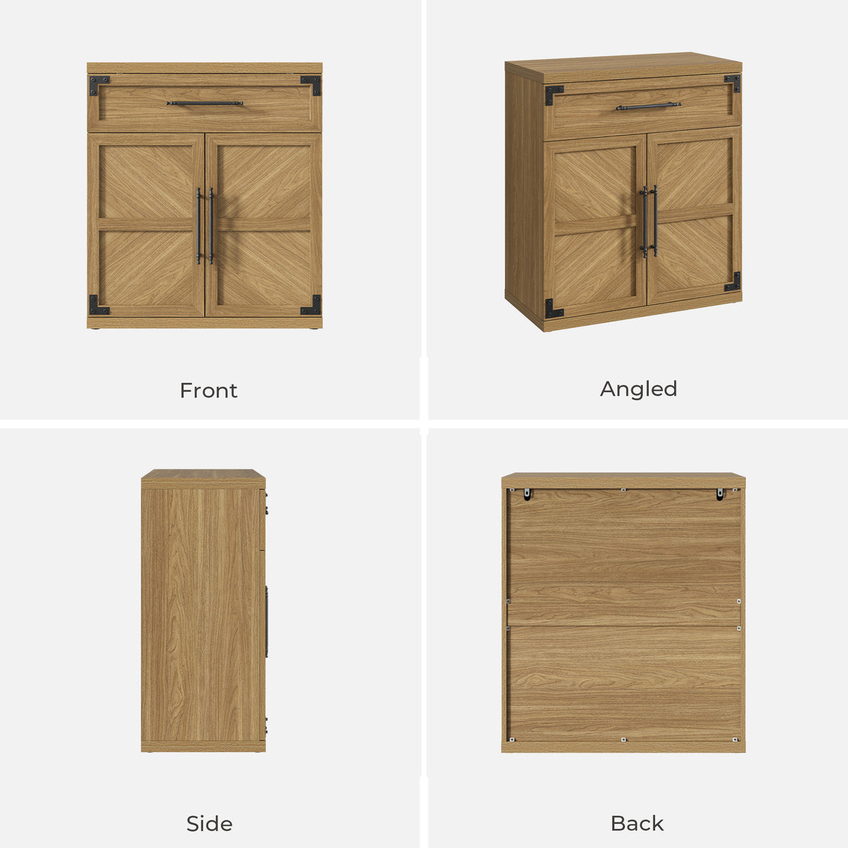 Willow Farmhouse Sideboard with Storage, Set of 2
