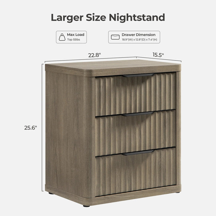 Cas 3 Drawers Nightstand (Test)