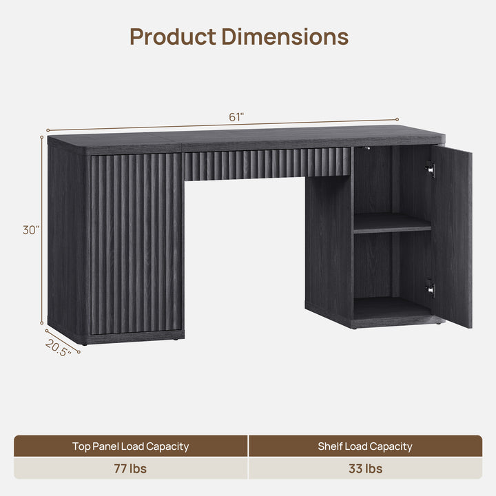 Cas Home Office Desk, Extra-Wide Desktop