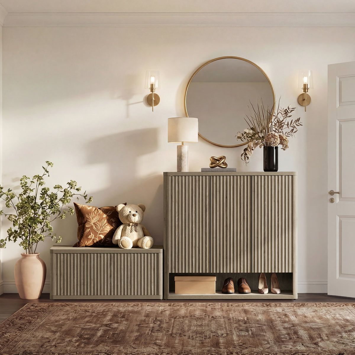 Cas Shoe Storage Cabinet with Doors