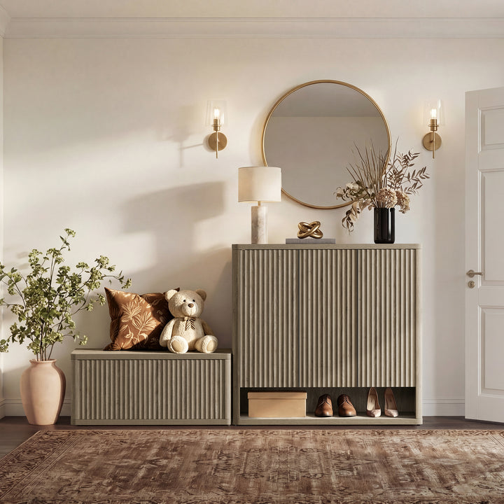 Cas Shoe Cabinet with Storage, 47Inch Wide