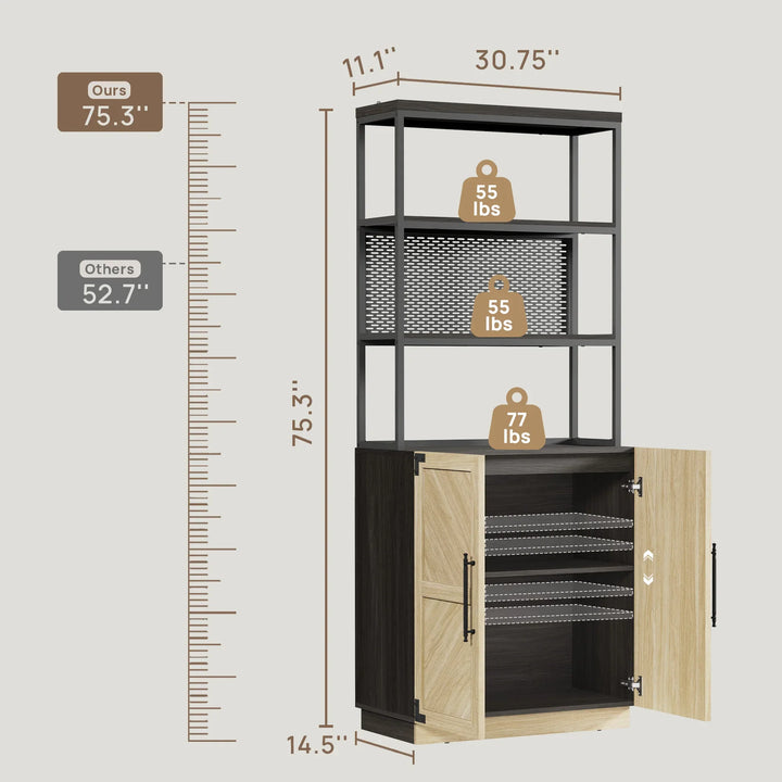 Willow Tall Bookshelf, 75.3Inch