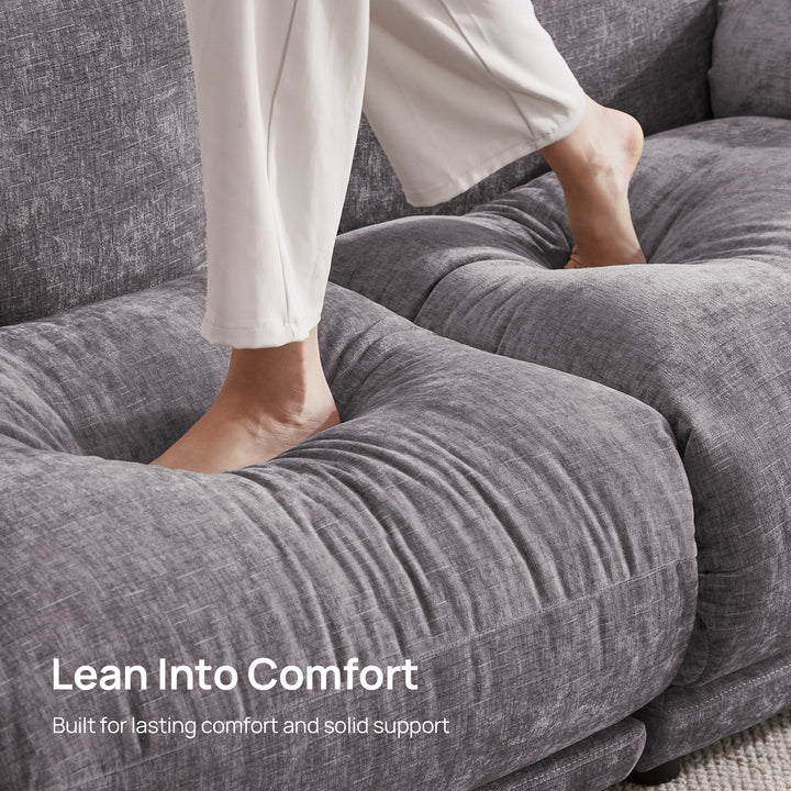 Noor Sectional 3 Seater Couch, Deep Seat