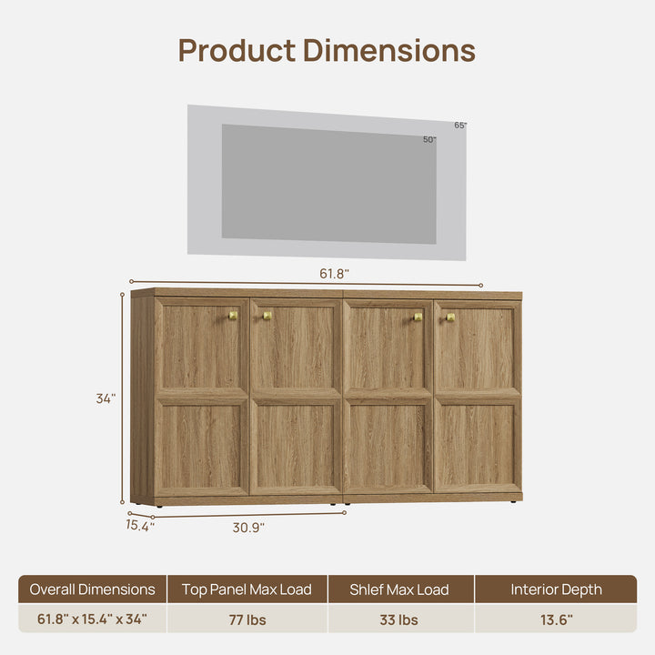 Helio Modular TV Stand Cabinet, Set of 2