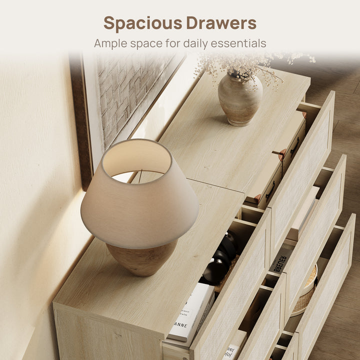 Zura Rattan Sectional Dresser, Large Size Option