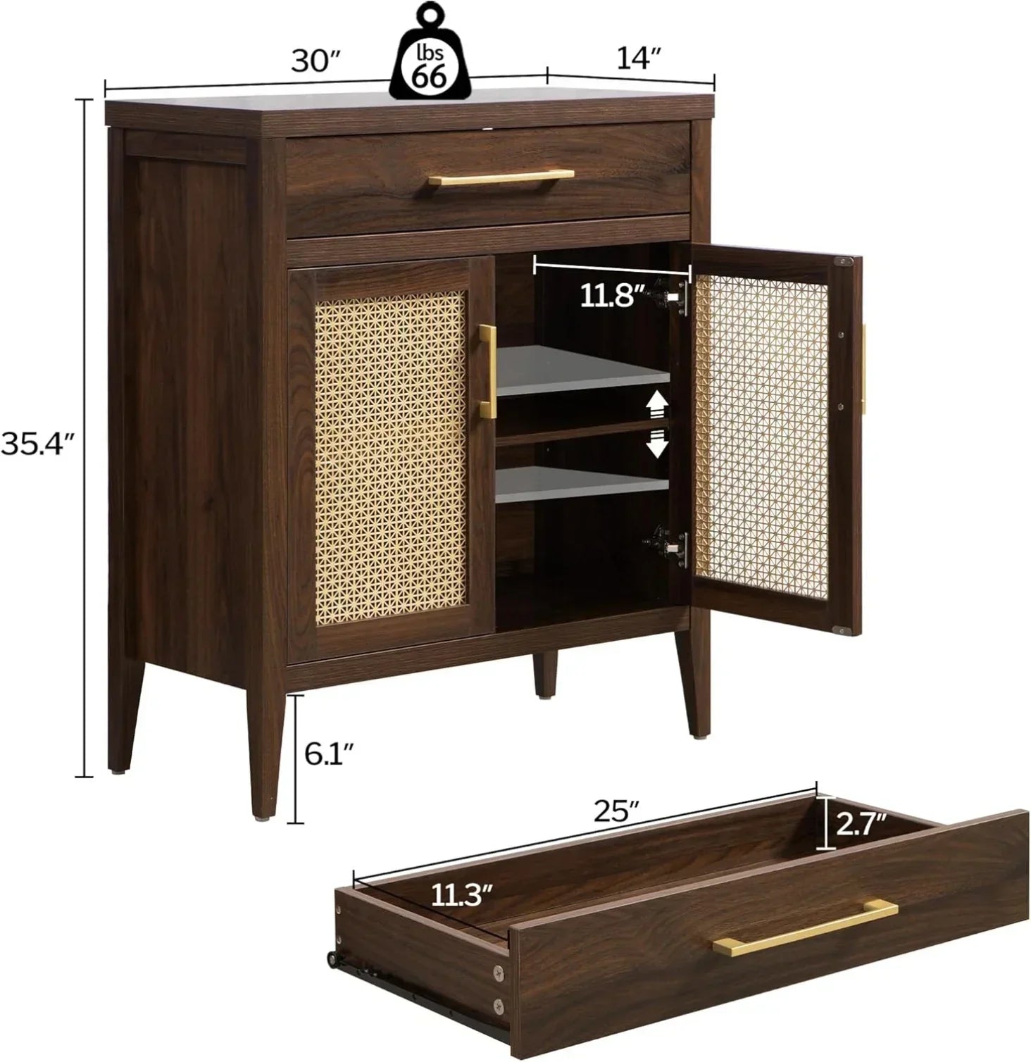 Andy Sideboard and Nightstand Set