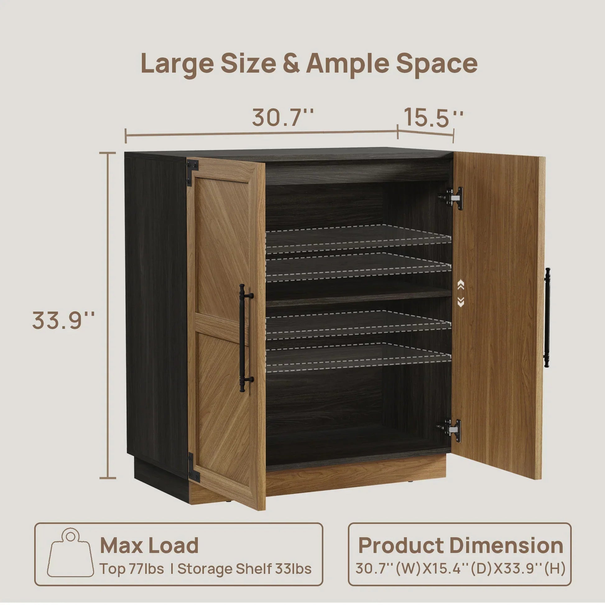 Willow Bookcase and Sideboard Set
