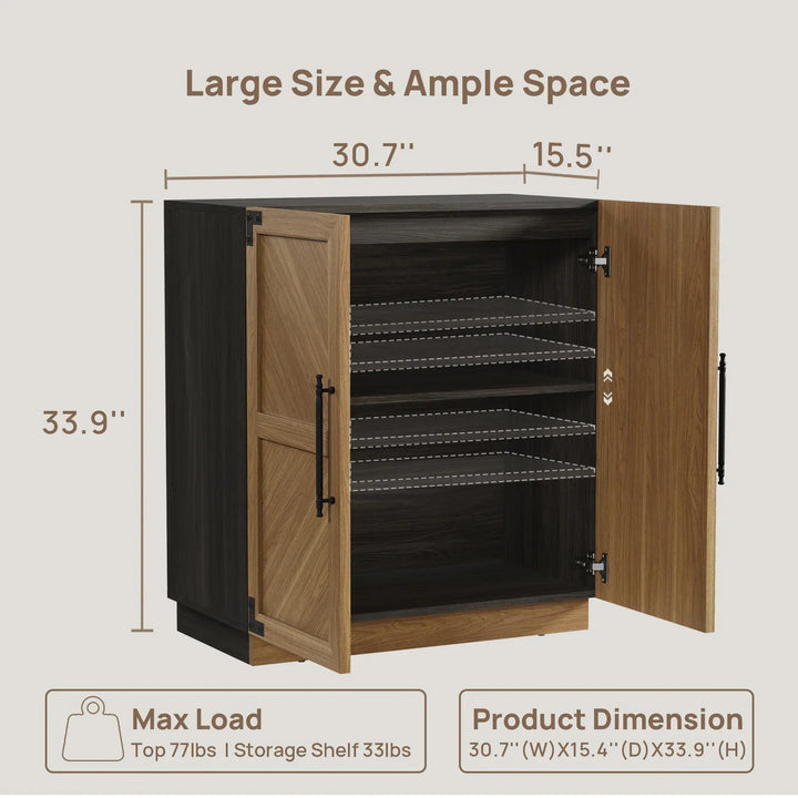 Willow Bookcase and Sideboard Set