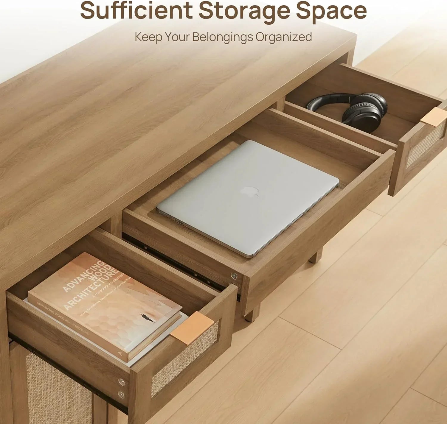 Savanna Modern Vanity Table with Doors