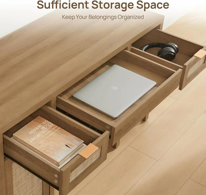 Savanna Modern Vanity Table with Doors