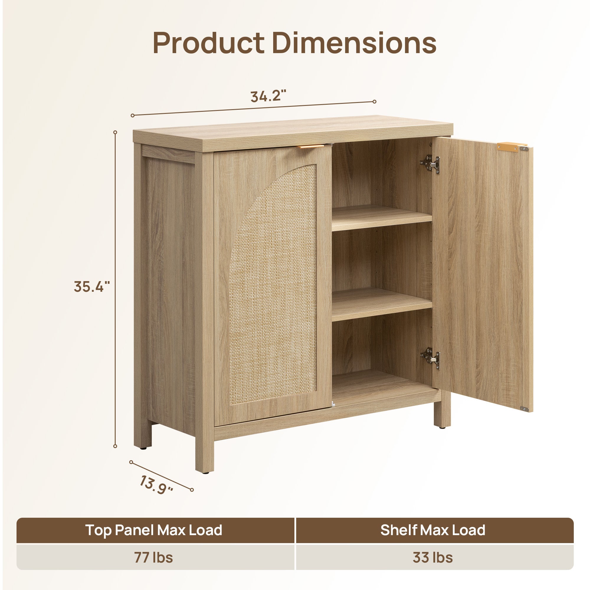 Savanna Cabinet with Arched Doors