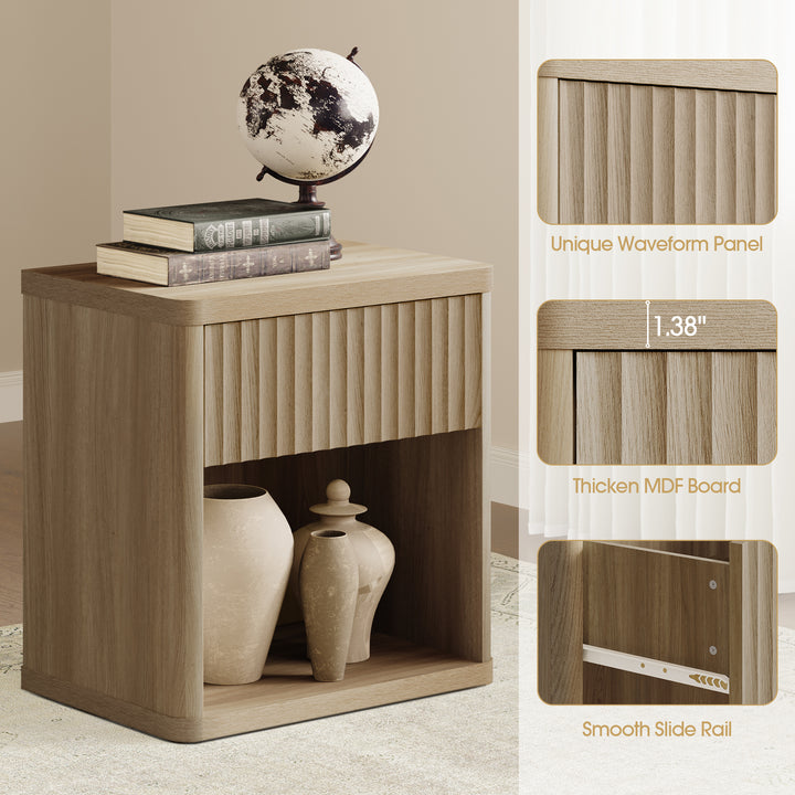 Cas Nightstand with 1 Drawer