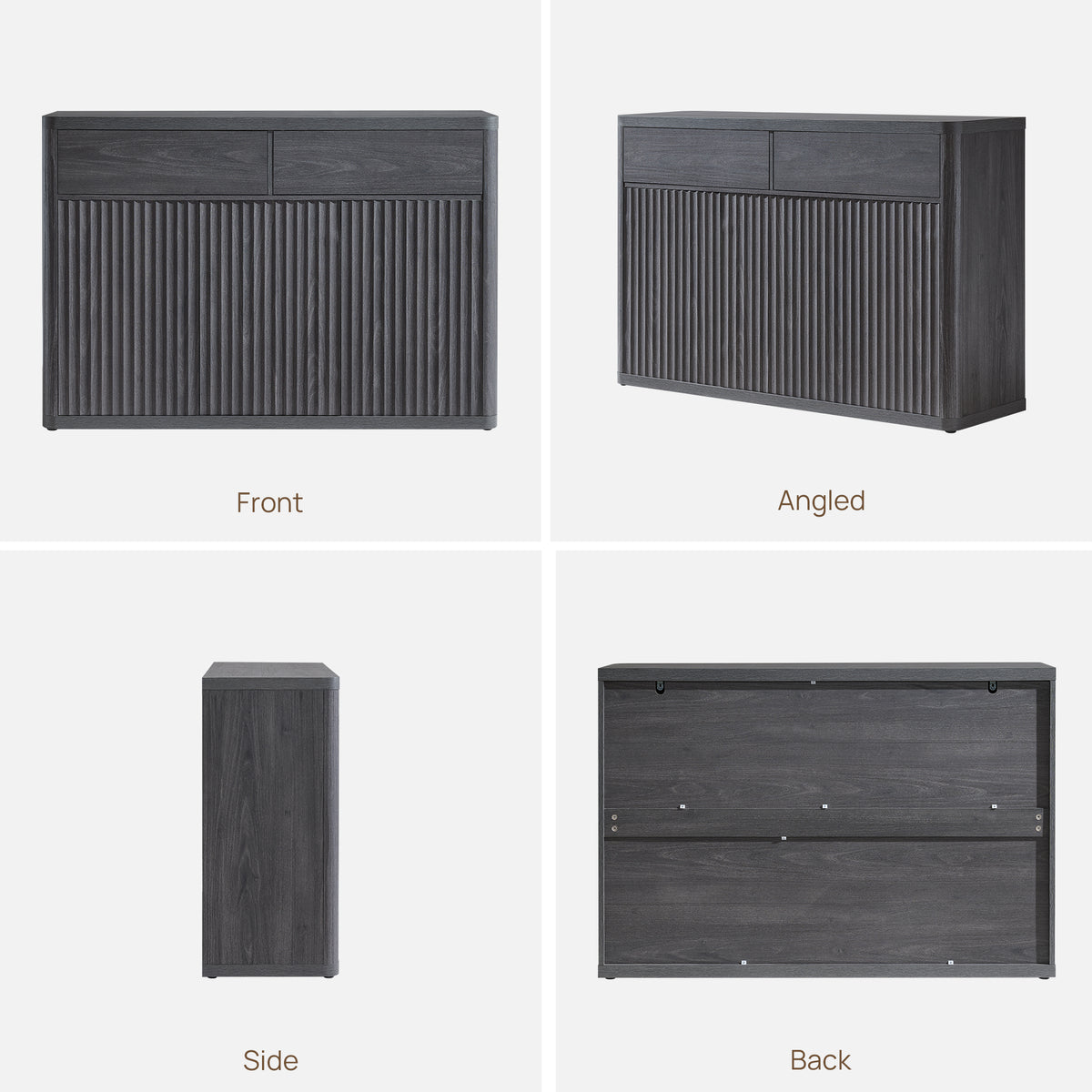 Cas Buffet Cabinet with Drawers, Set of 2