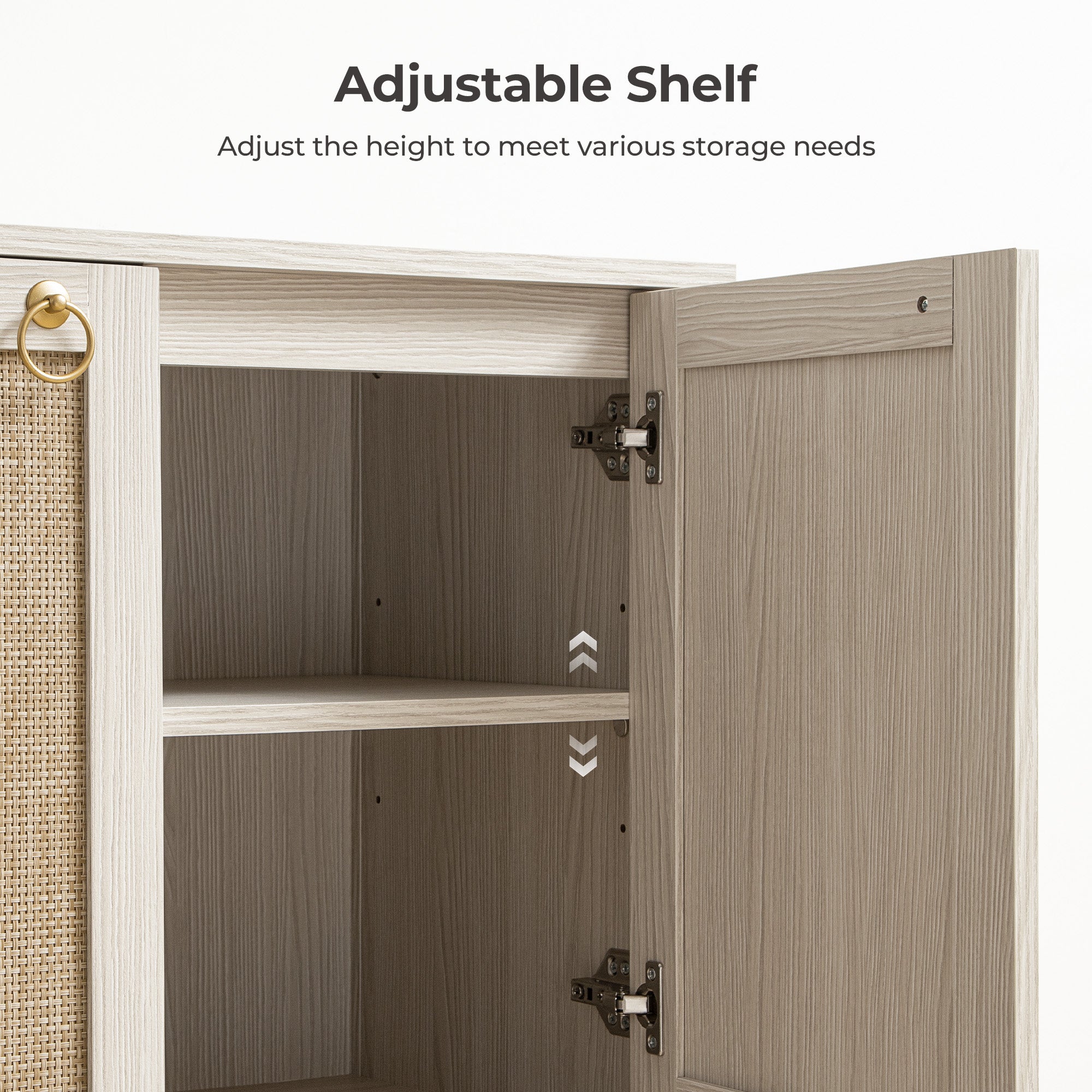 Terra 4 Doors Sideboard and 2 Drawers Nightstands Set