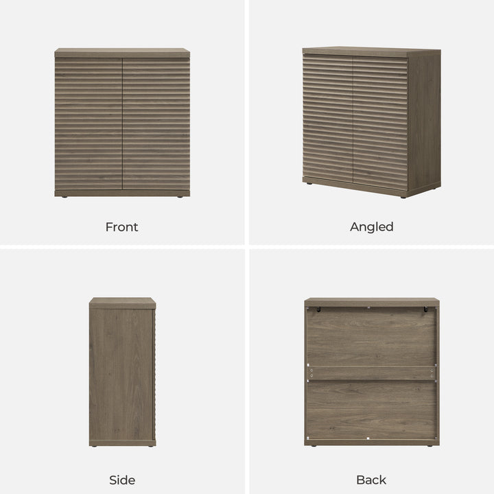 Stria Sideboards with Doors, Set of 2