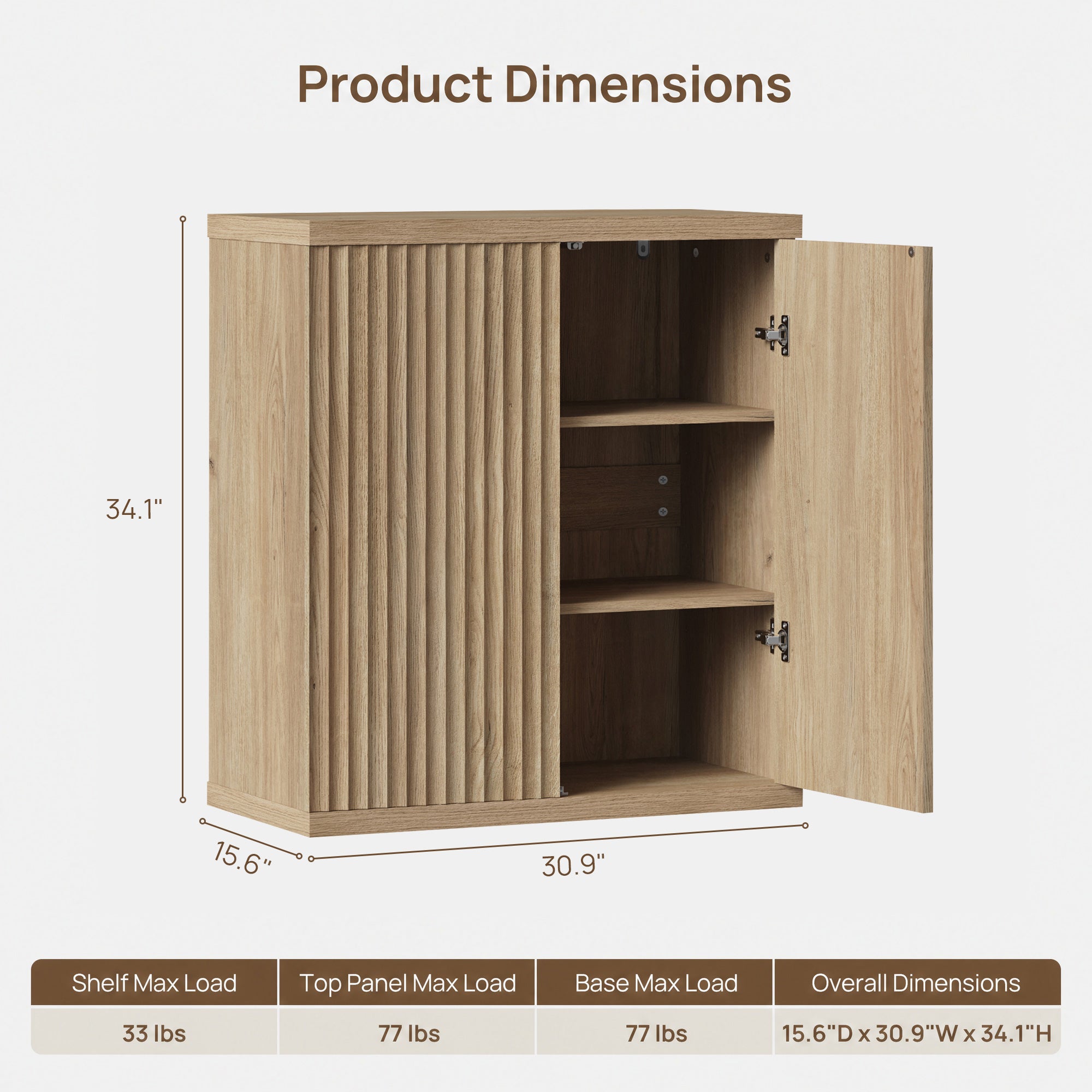 Stria Sideboard Cabinet, Living Room Storage